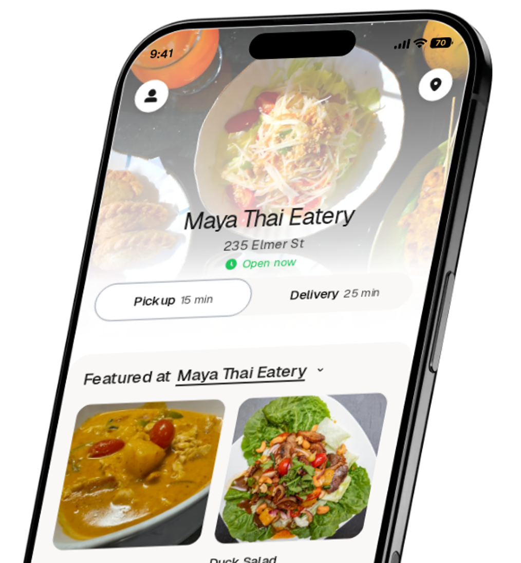 Maya Thai Eatery app preview