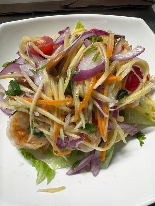 Mango Shrimp Salad.