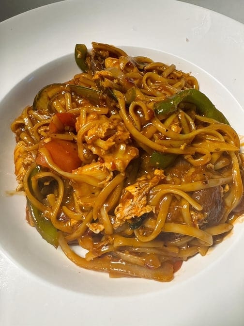 Basil Spaghetti Noodle.