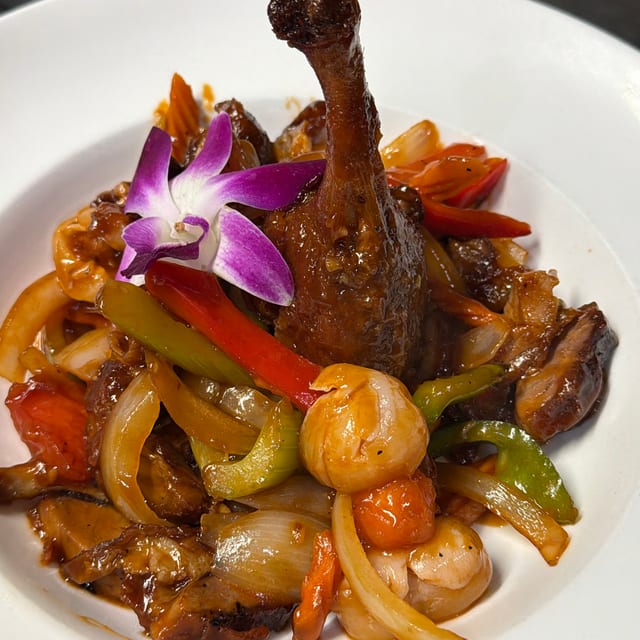 Lychee Ginger Duck.